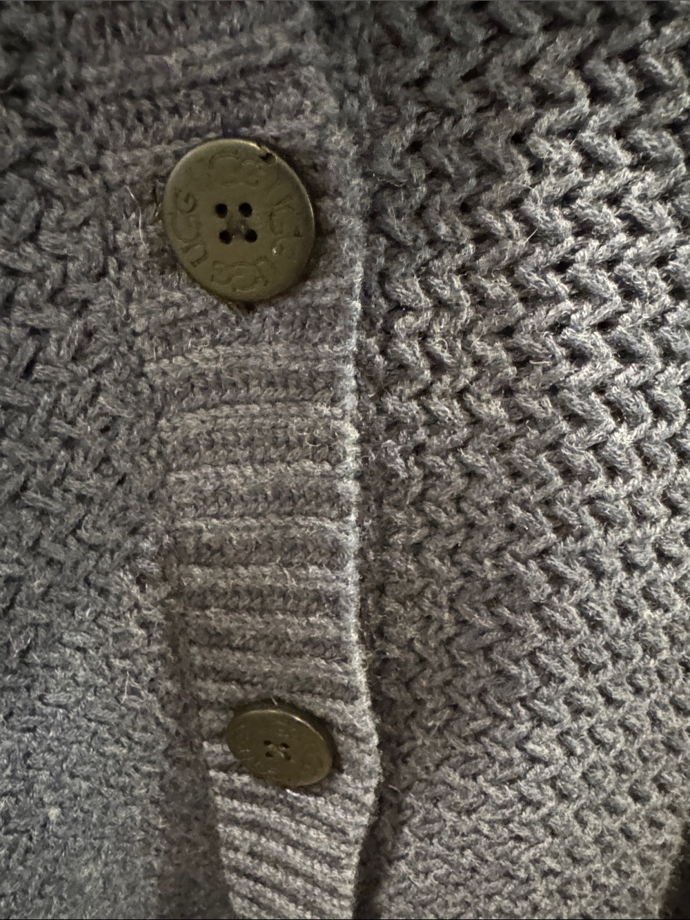 UGG Women's Periwinkle Cable-Knit Button Cardigan - Picture 4 of 5